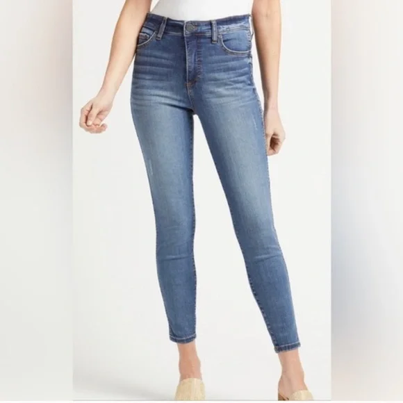 Kut from the Kloth | Women’s medium blue slightly distressed ankle jeans, sz 14 - Picture 16 of 16